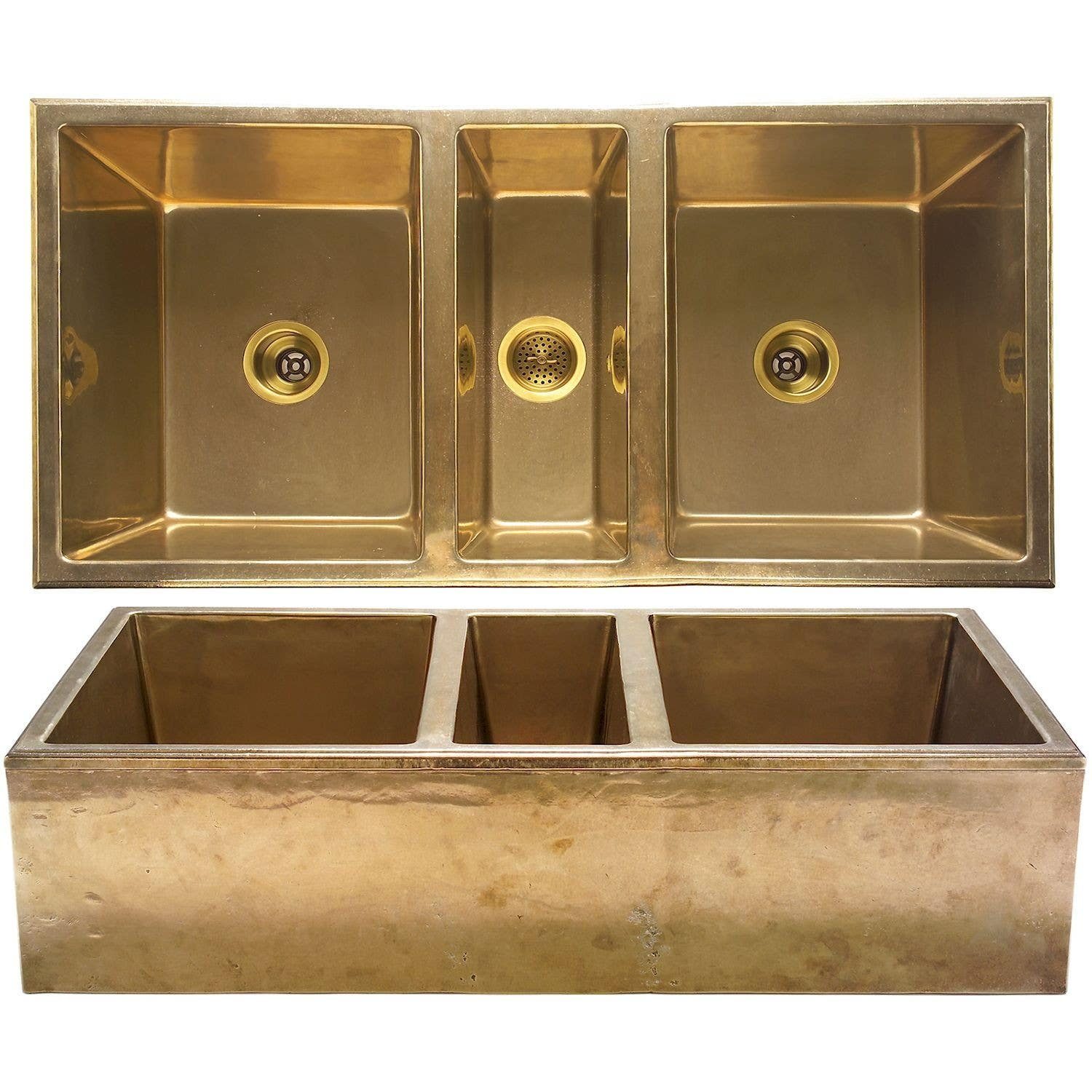 Rocky Mountain Hardware KS4422 Farmhouse Sink with drain, 44 1/8" x 22 1/8"