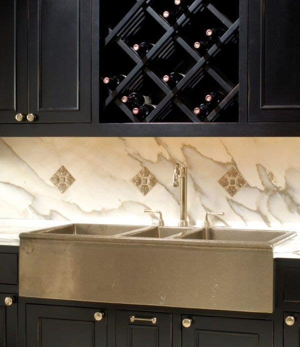 Rocky Mountain Hardware TT422 Acanthus-GT Tile, 4" x 4"