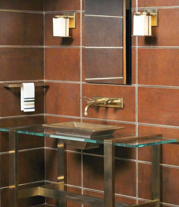 Rocky Mountain Hardware WS418 Truss-Ring Sconce with Square Glass