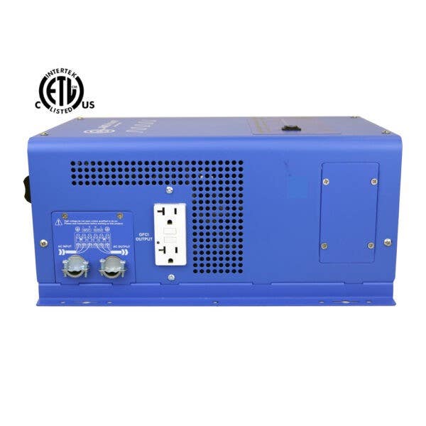 Aims Power PICOGLF30W12V120V 3000 Watt Pure Sine Inverter Charger - ETL Listed to UL 458