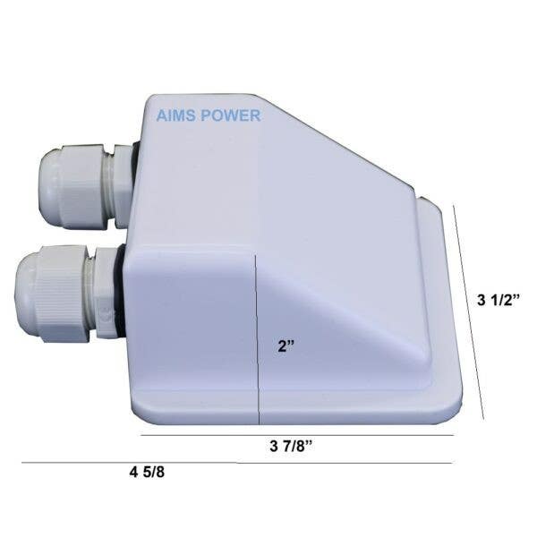 Aims Power PV-2WEG 2 Wire Entry Gland for PV Wire - White