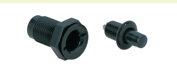 Sugatsune 255F Push Lock Fastener (Mini/Button Type), Finish-Black