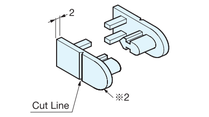 Sugatsune EX018-45 FLUQS ONE End Cap, Finish-Plain