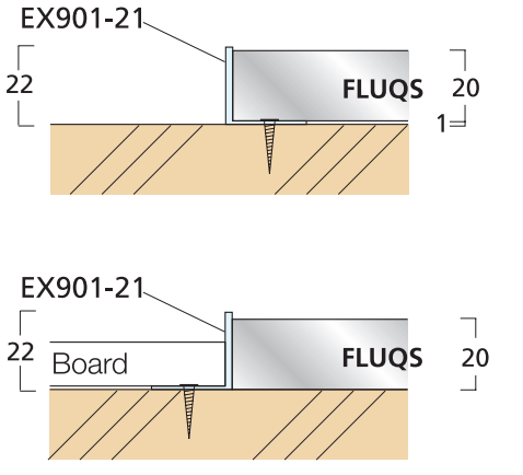 Sugatsune EX901-21 FLUQS Corner Angle, Finish-Anodized