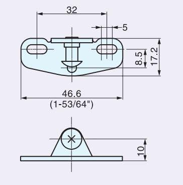 Sugatsune NSDX-SZ Standard Mounting Plate for NSDX