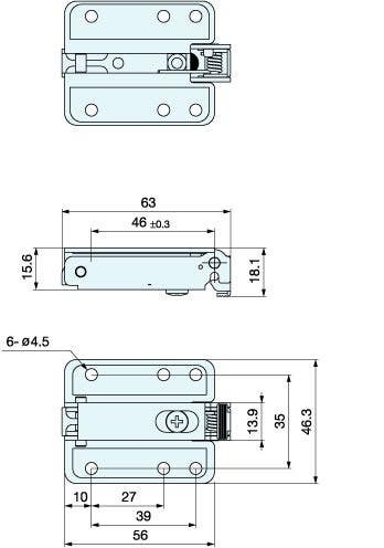 Sugatsune HT-160V2 Cabinet Concealed Hinge