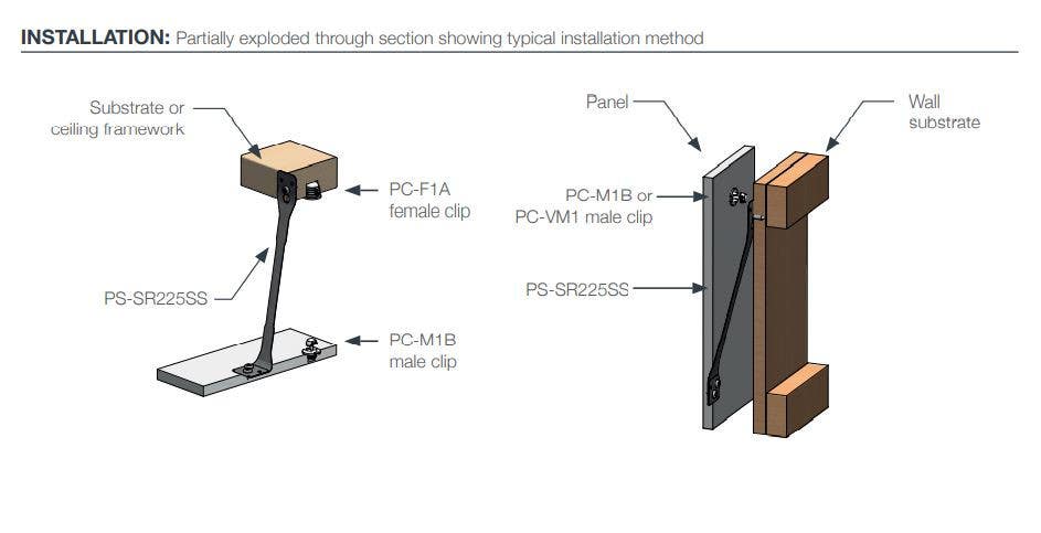 Sugatsune PS-SR225SS Fastmount Stainless Steel Restraint