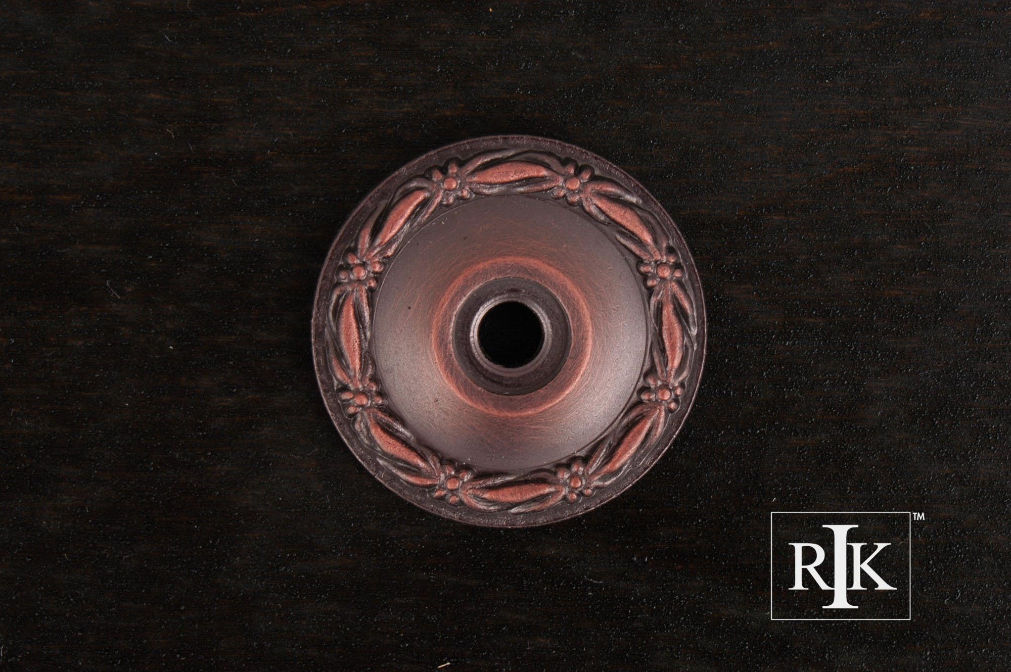 RKI BP Flat Deco-Leaf Knob Backplate