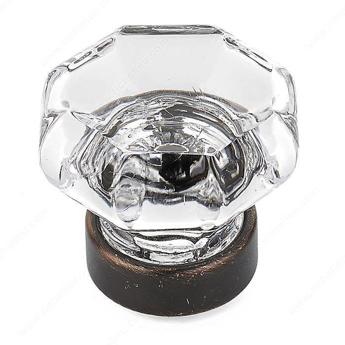Richelieu BP1007416011 Eclectic Crystal and Metal Knob