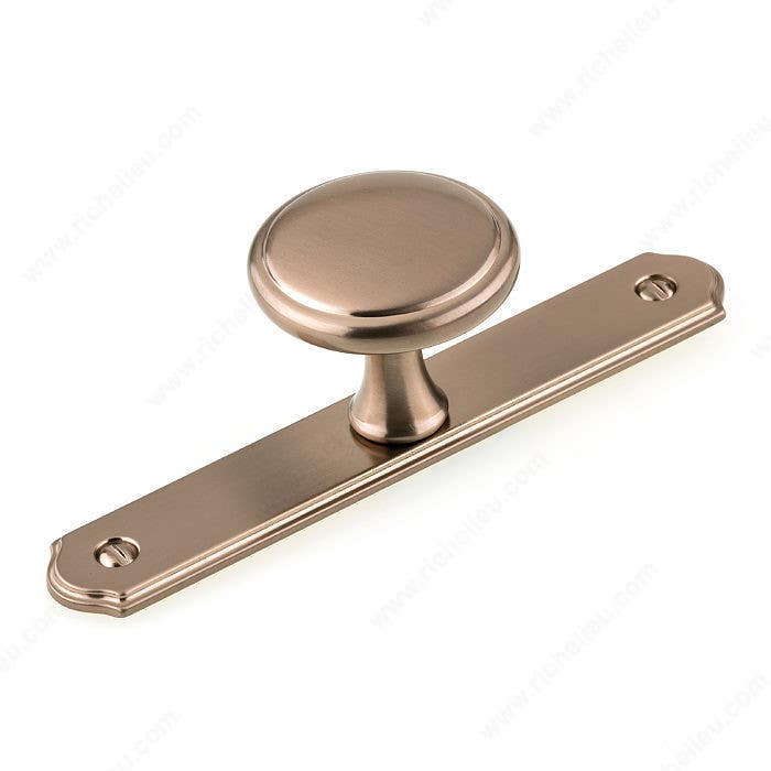 Richelieu BP228640 Transitional Metal Wardrobe Knob and Backplate