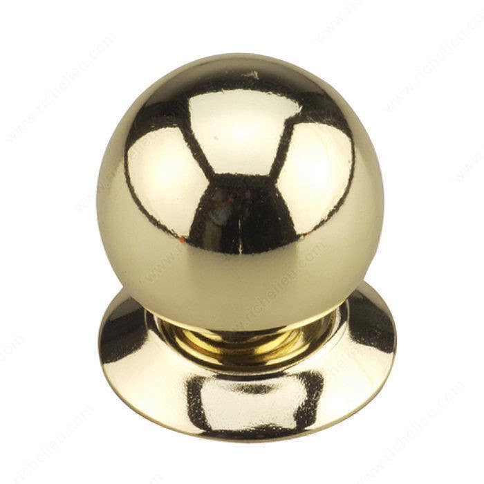 Richelieu 460 Ball Knob with Backplate