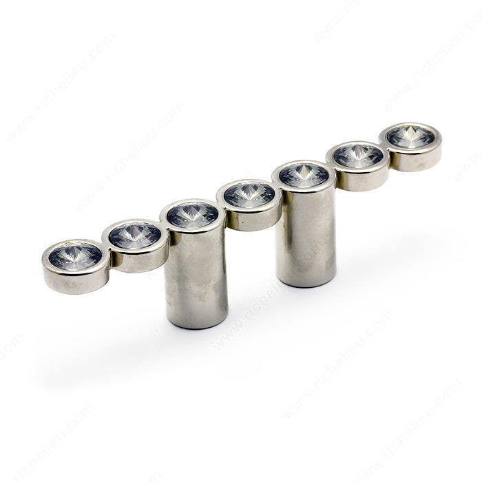 Richelieu 3079321401 Modern Swarovski Crystal and Metal Pull