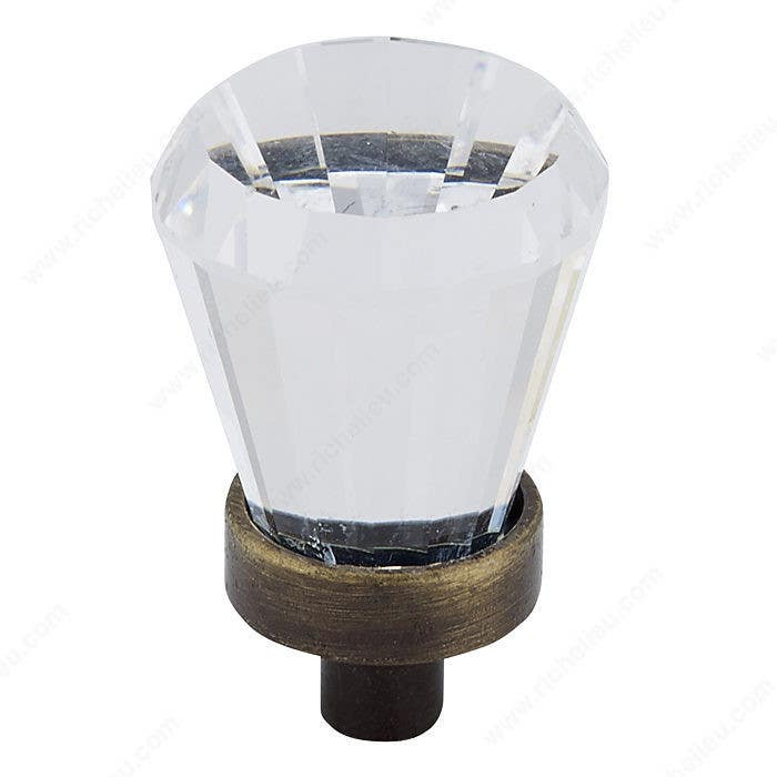 Richelieu BP276 Traditional Swarovski Crystal and Metal Knob