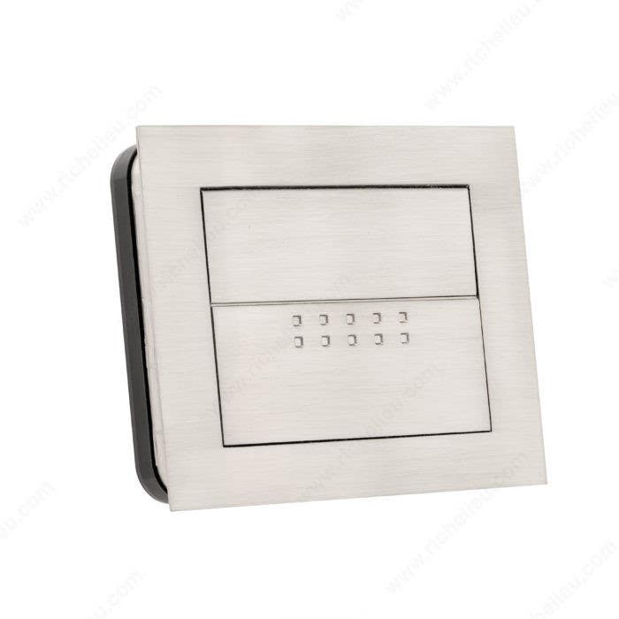 Richelieu 201164195 Modern Recessed Metal Pull