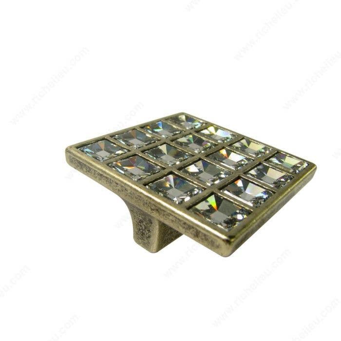 Richelieu 24252 Transitional Swarovski Crystal and Metal Knob