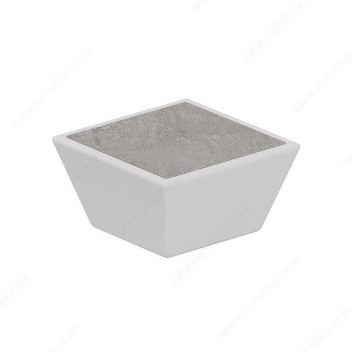 Richelieu 585816102 Modern Metal and Concrete Knob