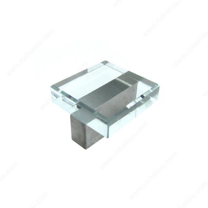 Richelieu 20271619511 Modern Glass and Metal Knob