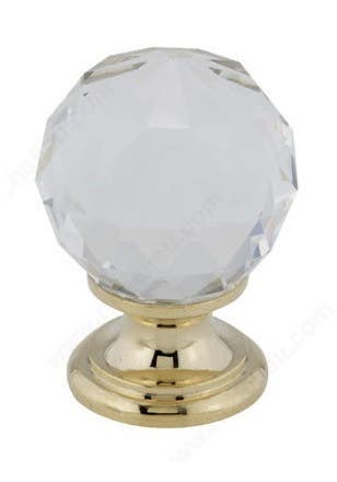 Richelieu BP999313011 Modern Crystal and Brass Knob