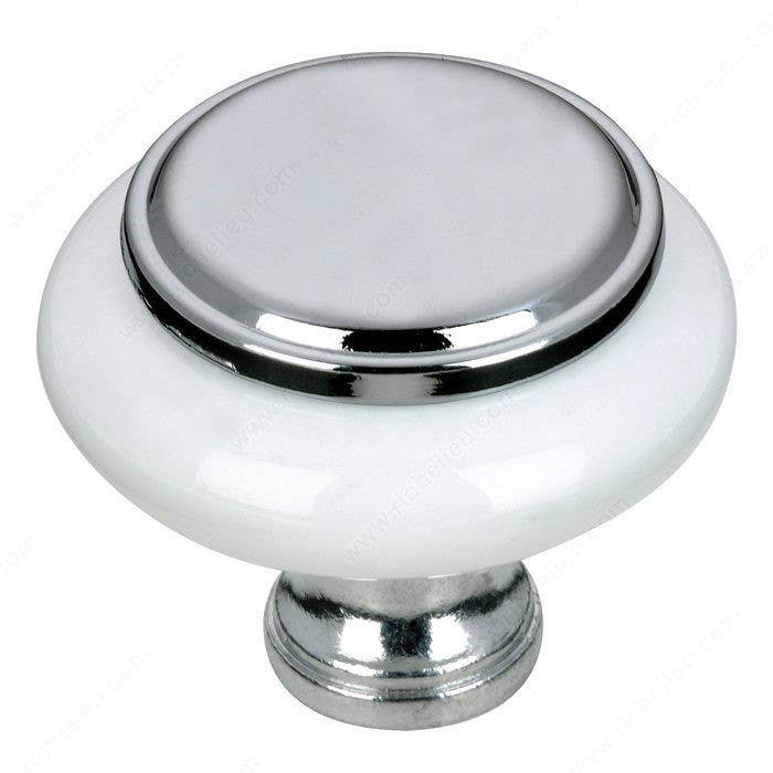 Richelieu BP7624614030 Eclectic Metal and Ceramic Knob