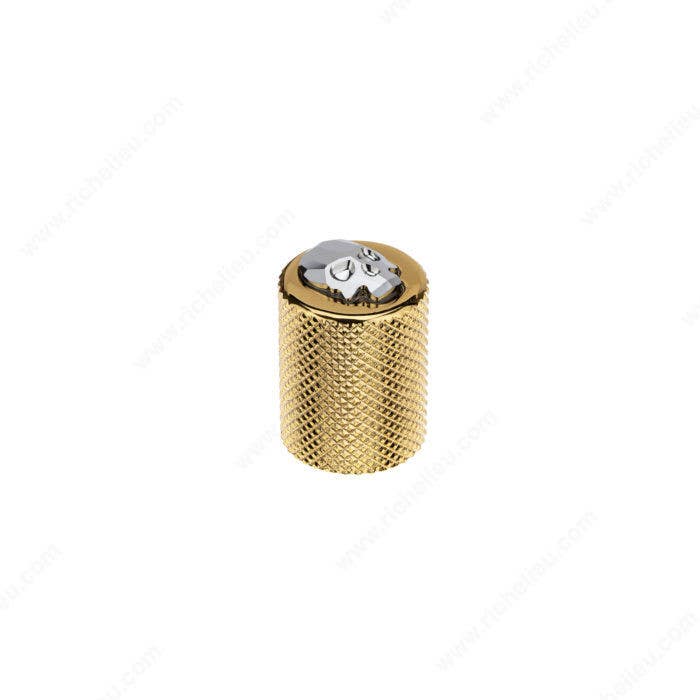 Richelieu 548520 Modern Metal and Crystal Knob