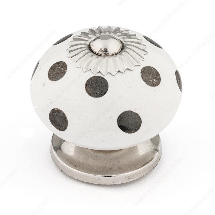 Richelieu BP63494014030 Eclectic Ceramic Knob