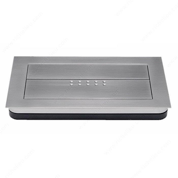 Richelieu 101191195 Modern Recessed Metal Pull