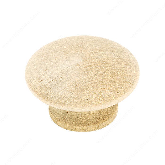 Richelieu BP813WD Solid Wood Knob
