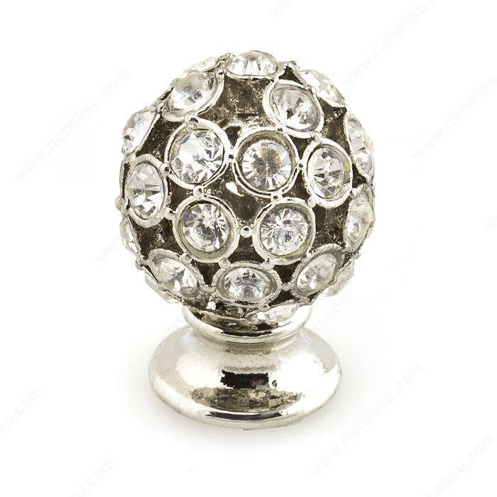 Richelieu 96012018011 Swarovski Crystal Encrusted Knob