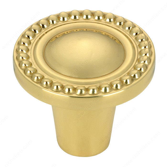 Richelieu BP74325 Traditional Brass Knob