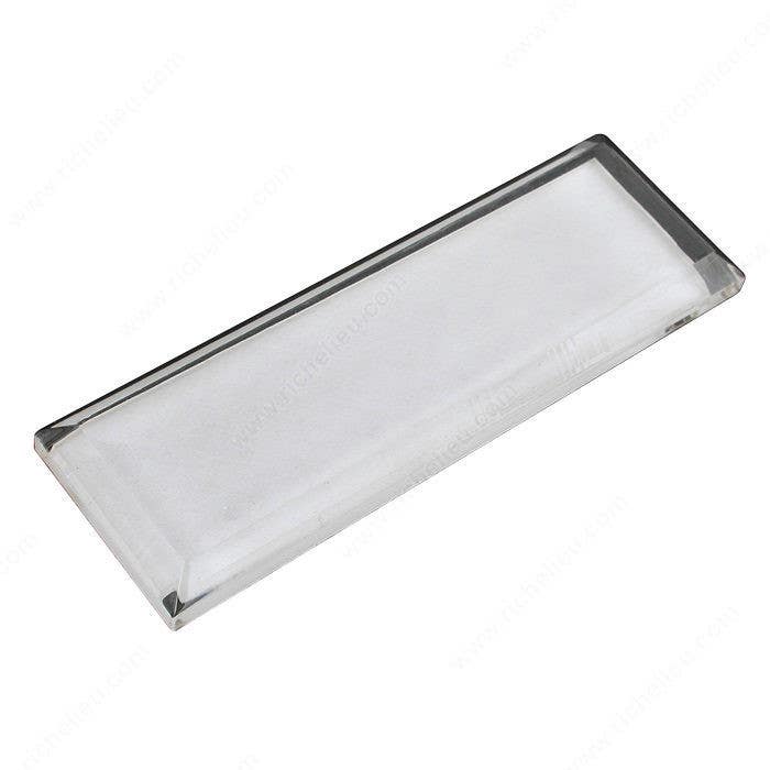 Richelieu BP80811 Modern Flat Pull in Acrylic