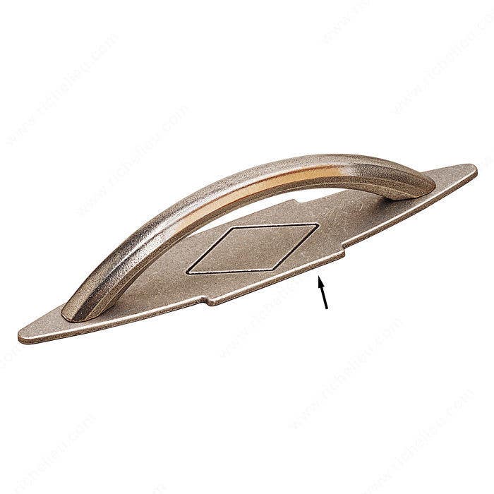 Richelieu 4549142190 Contemporary Metal Backplate for Pull