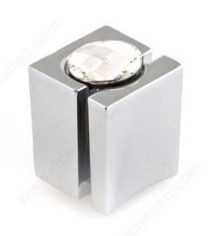 Richelieu 910015140 Contemporary Knob with Swarovski Crystal
