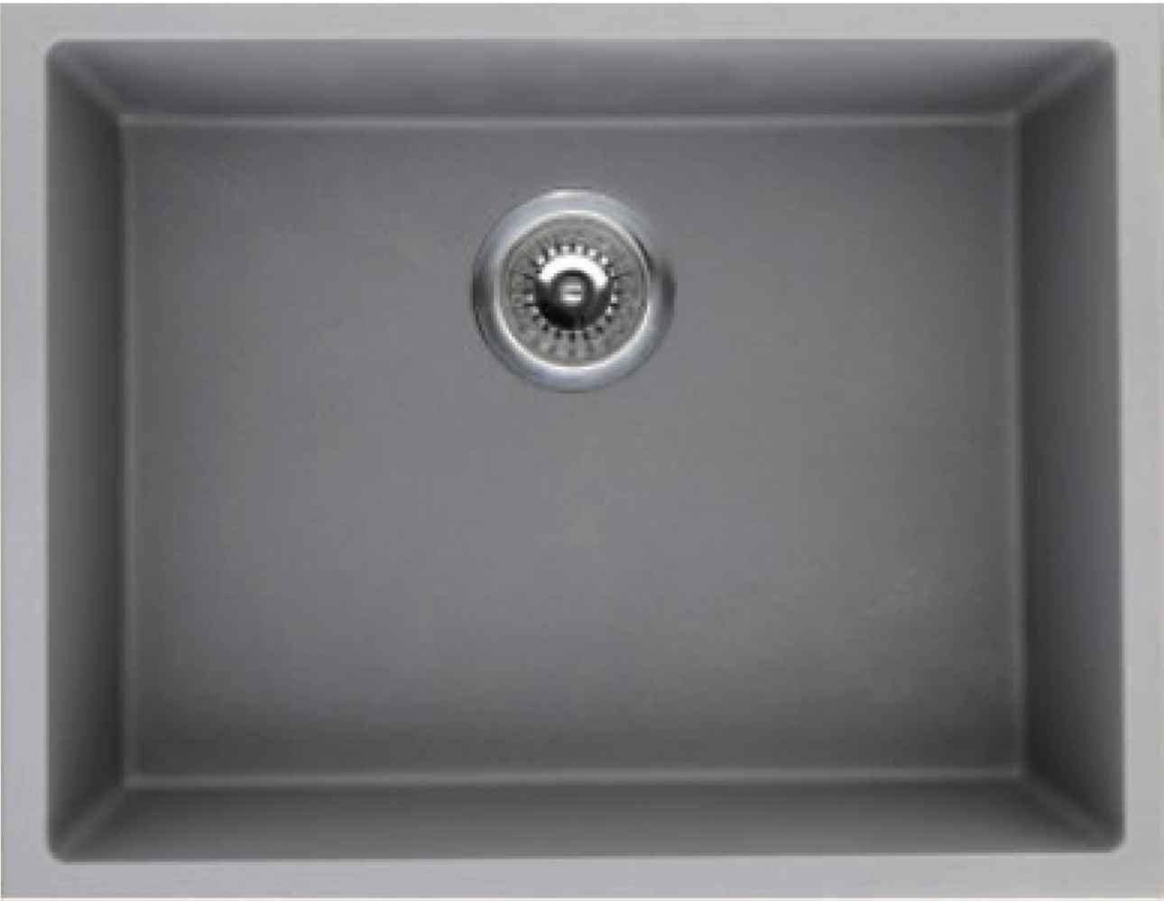 American Imaginations 2ZQLK 20" Grey Granite Composite Kitchen Sink w/ 1 Bowl