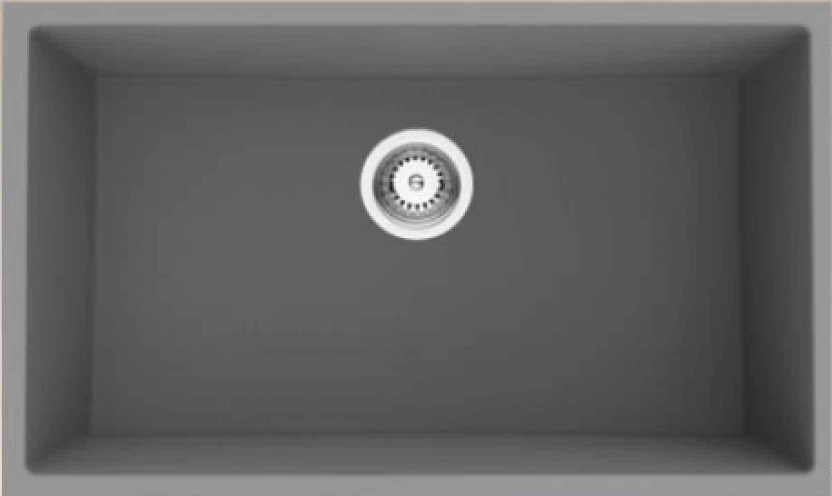 American Imaginations 2ZQLL 34" Grey Granite Composite Kitchen Sink w/ 1 Bowl, CSA Approved