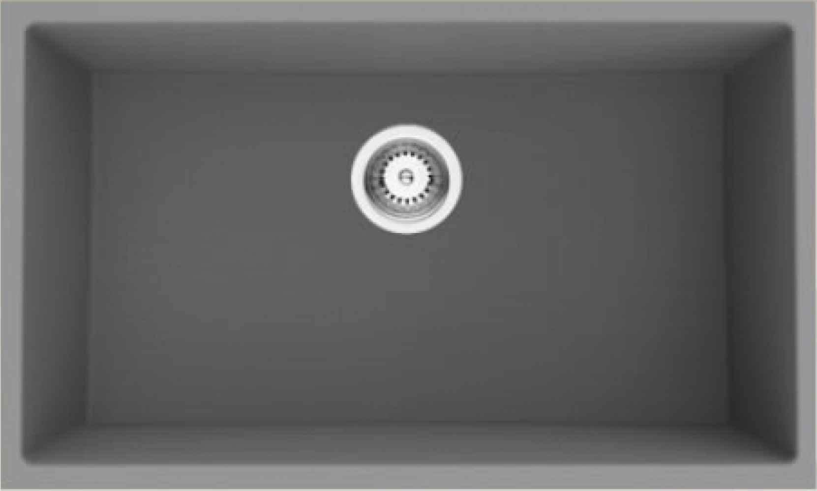 American Imaginations 2ZQNX 32" Grey Granite Composite Kitchen Sink w/ 1 Bowl, CSA Approved