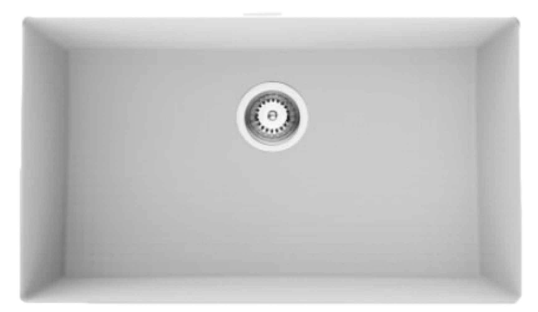 American Imaginations 2ZQNM 32" White Granite Composite Kitchen Sink w/ 1 Bowl, Modern Style