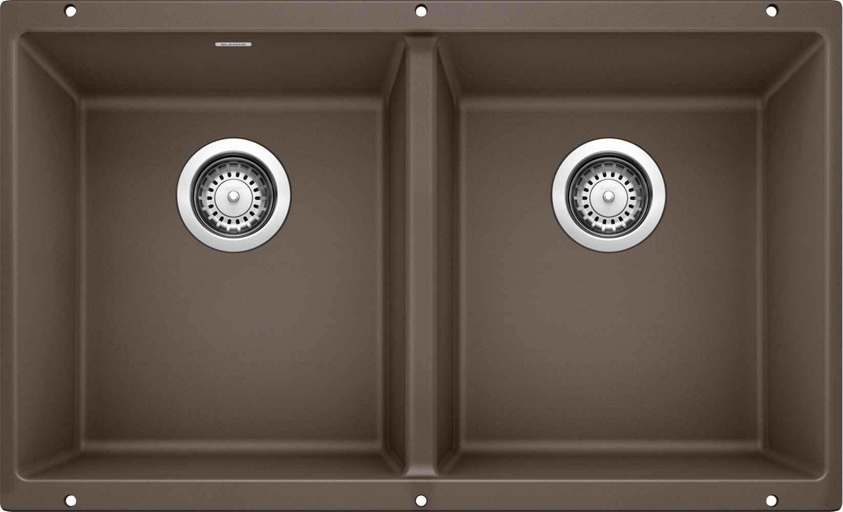 American Imaginations 2ZQTM 32" Granite Composite Coffee Kitchen Sink w/ 2 Bowl, Traditional Style