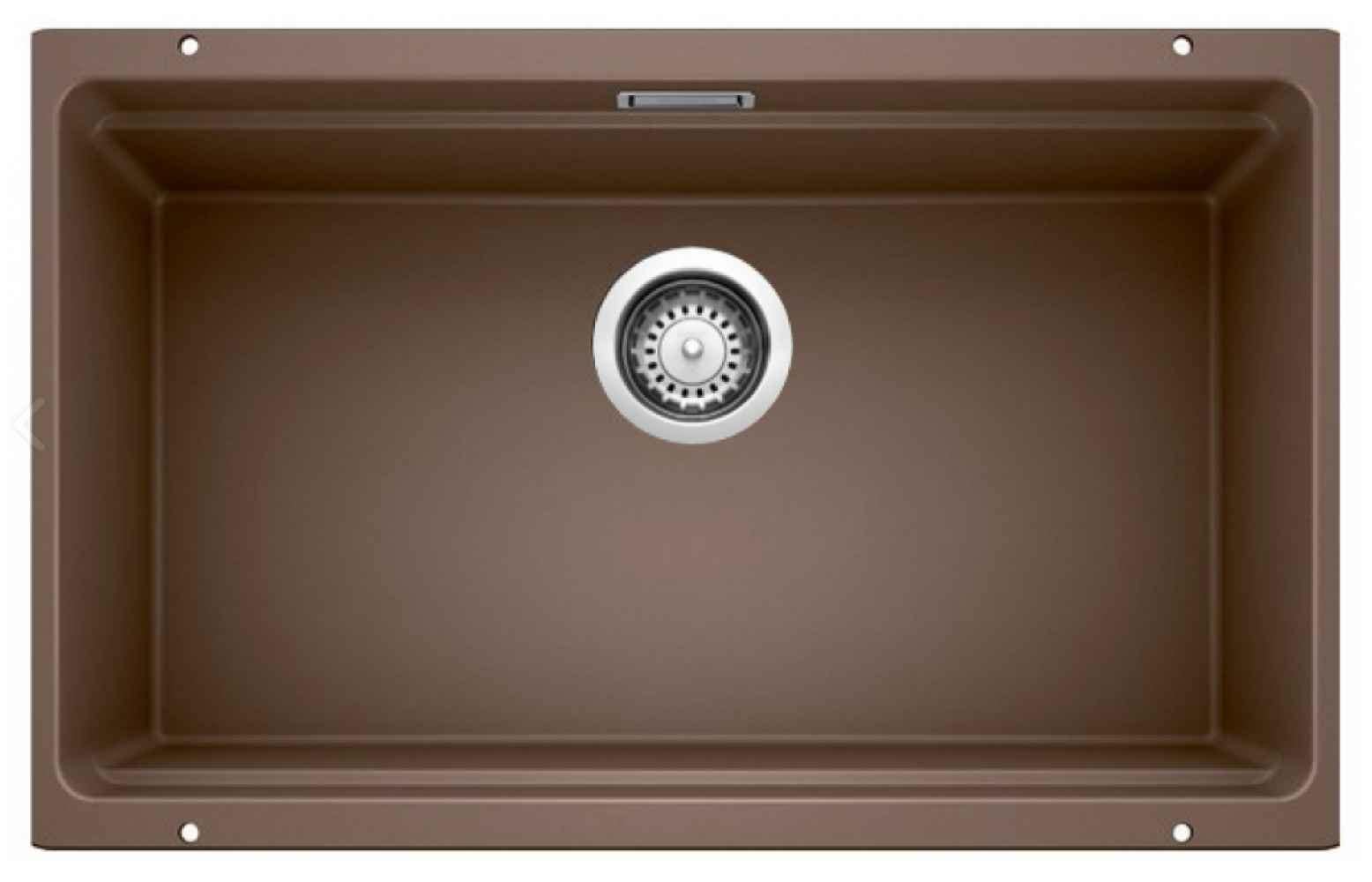 American Imaginations 2ZQTR 25" Granite Composite Coffee Kitchen Sink w/ 1 Bowl, Modern Style