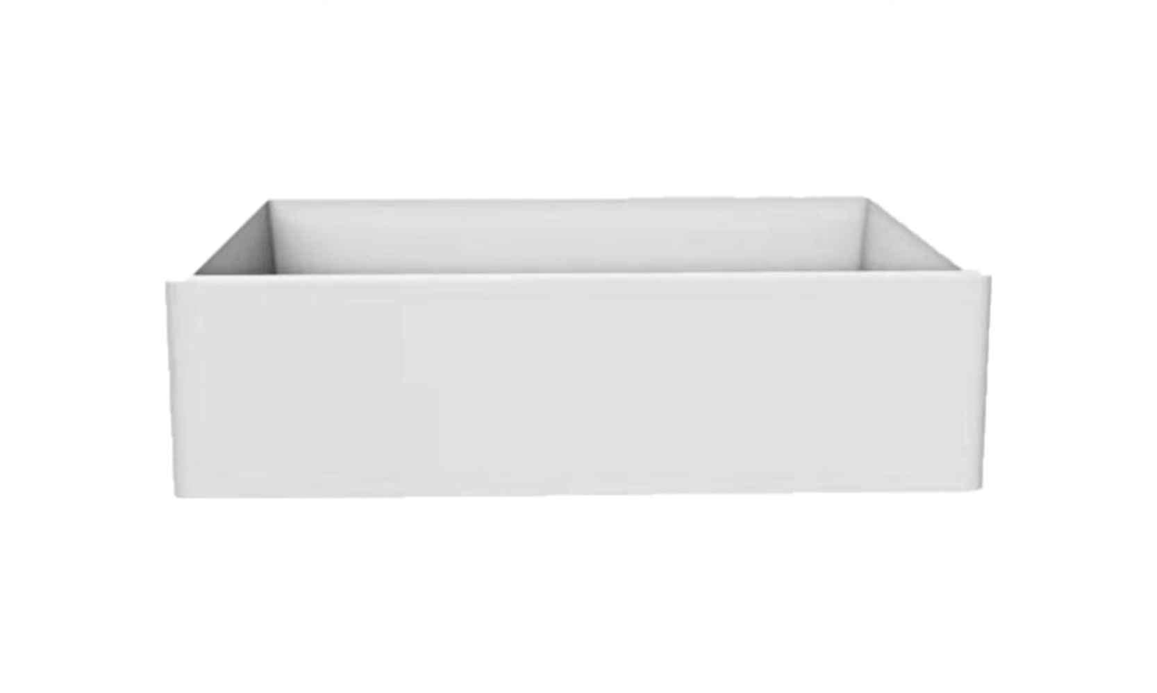 American Imaginations 2ZML8 33" White Granite Composite Kitchen Sink w/ 1 Bowl, Wall Mount Faucet