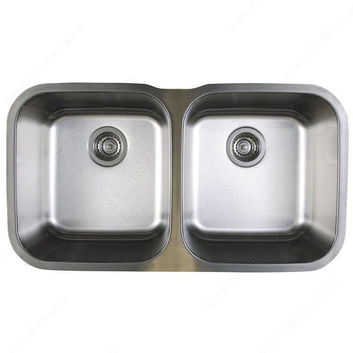 Richelieu 4806U170 Stellar U Equal (Double) Blanco Sink