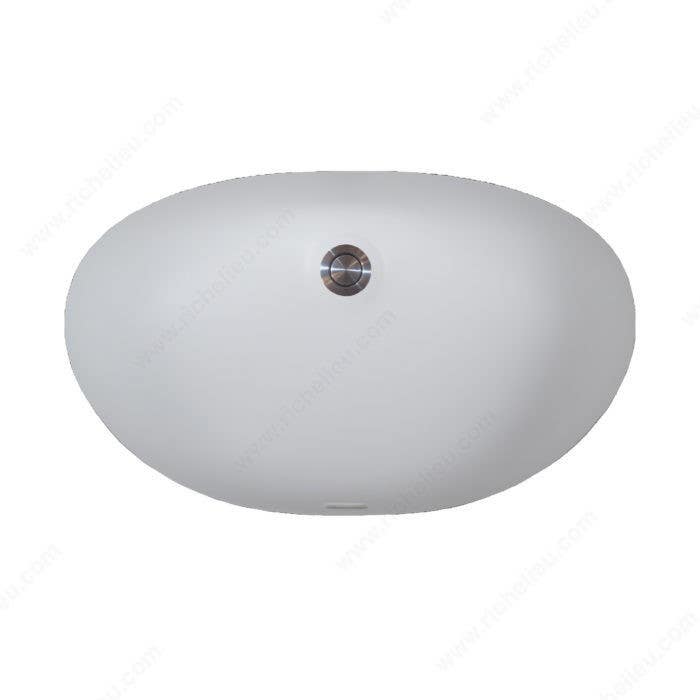 Richelieu MSSBS7816PW ADA Universal Oval Meganite Sink