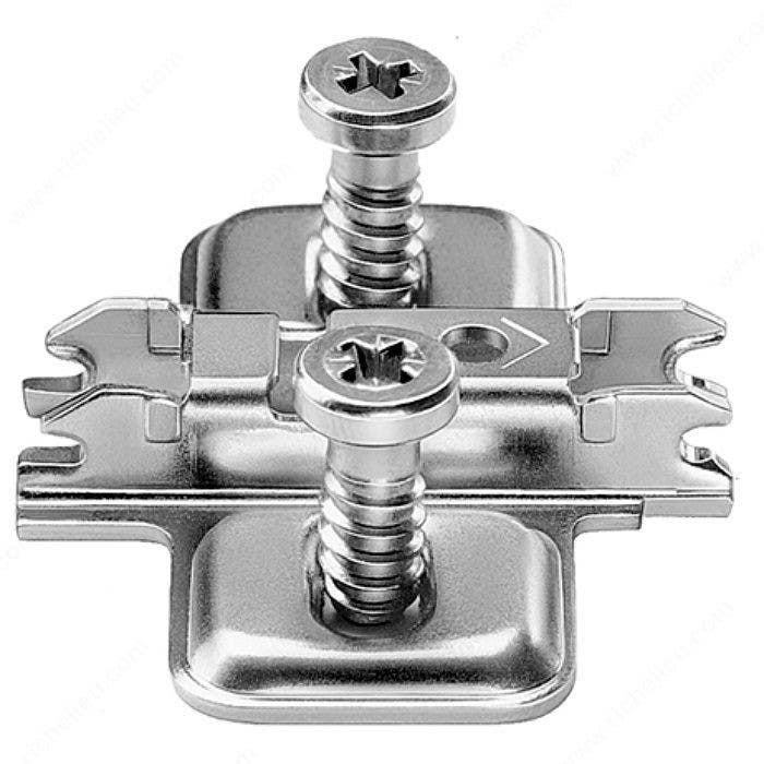 Richelieu 173L81 BLUM Mounting Plate, Finish-Steel