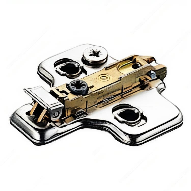 Richelieu H00BAR3L Stamped Steel Mounting Plate