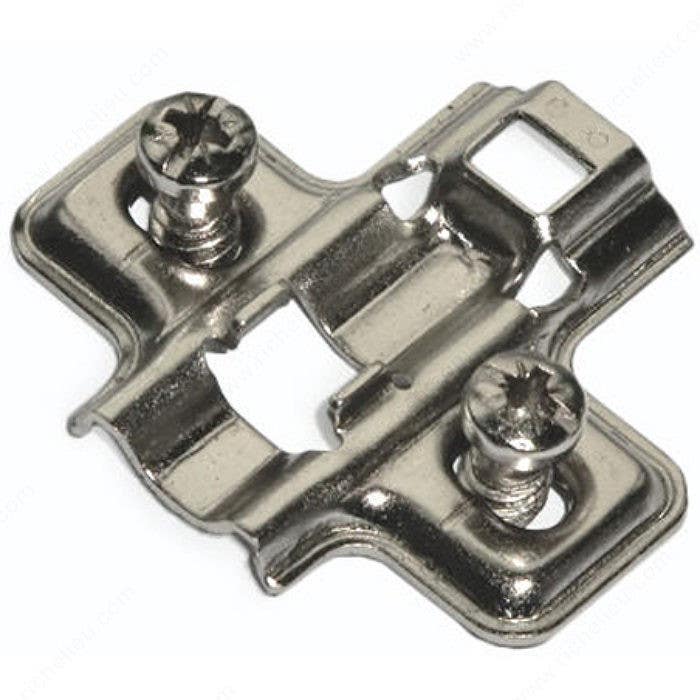 Richelieu 77241604 Mounting Plate - Pre-Mounted with Euro Screws