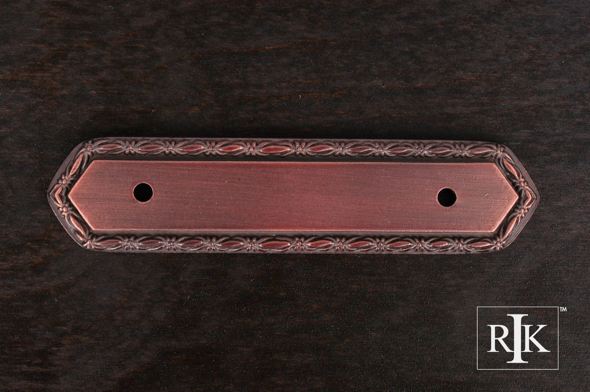 RKI BP 7824 Deco-Leaf Edge Pull Backplate