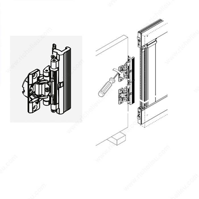 Richelieu 189S27654 CONCEPTA Hinge Set with Damper