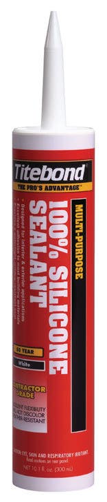 Hafele 003.51.010 Titebond, Multi-Purpose 100% Silicone Sealant, Black, 10.1 oz