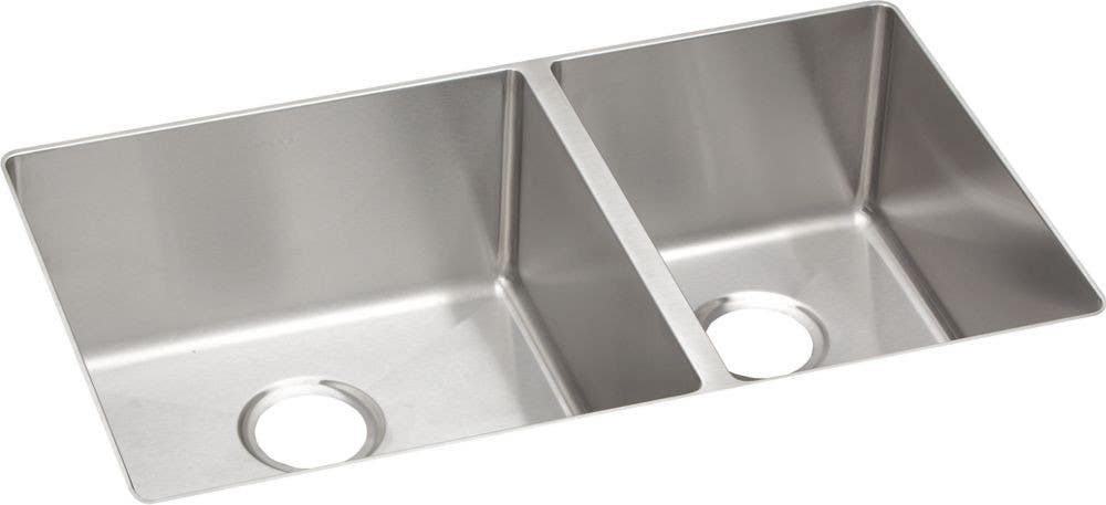 Elkay ECTRU32179RT Crosstown Stainless Steel 60/40 Double Bowl Undermount Sink