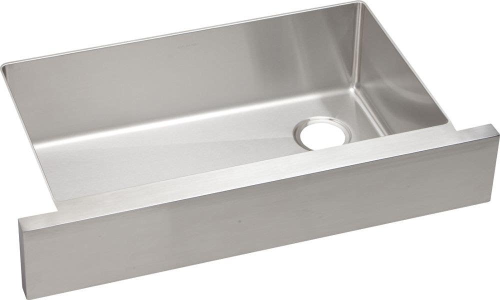 Elkay ECTRUF30179R Crosstown Stainless Steel Single Bowl Apron Front Undermount Sink