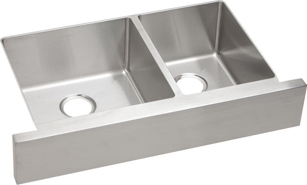 Elkay ECTRUF32179R Crosstown Stainless Steel Double Bowl Apron Front Undermount Sink